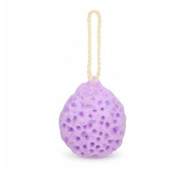 Imagem de Esponja de Banho com Corda, Roxo, Textura Massageadora, Esfoliante Corporal