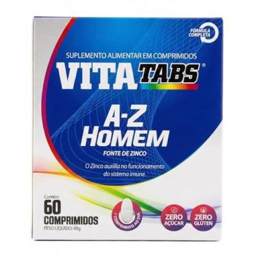 Imagem de Vitatabs A-Z Homem 60 Comprimidos Suplemento Multivitamínico Masculino Com Vitaminas E Minerais Uso Diário