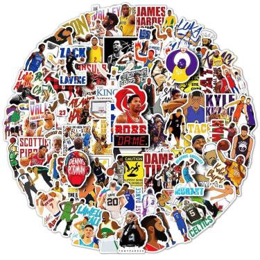 Imagem de Adesivo de 100 unidades de anime 24 Kobes Bryants Vinil Cartoon Anime