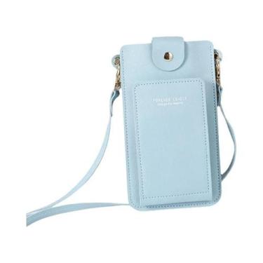 Imagem de Bolsa De Ombro Feminina De Cor Sólida, Moda, Porta-Celular, Carteira, 