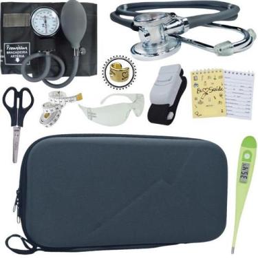 Imagem de Kit Enfermagem Com Case Premium Incoterm - Love Saude, GRAFITE PREMIUM