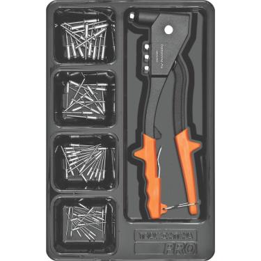 Imagem de Módulo Com Rebitador E 70 Rebites Tramontina Pro Orgnizador Ferramentas Para Gavetas E Armários Tramontina