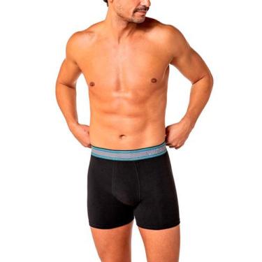 Imagem de Cueca Boxer Lupo 00784-063 Masculina Algodão Com Elastano T. P/GG, P, 
