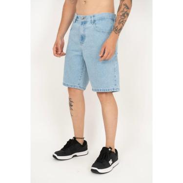 Imagem de Bermuda RVCA Jeans Weekend Denin Light Blue Azul Claro-Azul Claro-42-Masculino