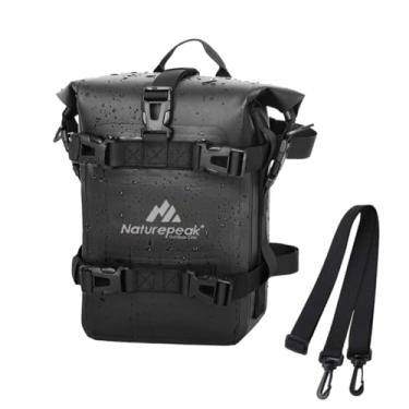 Imagem de chrisdien deny Bolsa traseira para motocicleta, 8 L, impermeável, bolsa traseira de motocicleta, cestos de PVC para motocicleta, bicicleta e acampamento