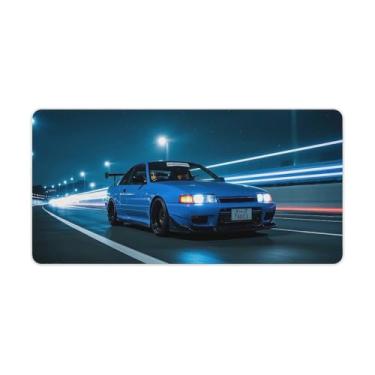 Imagem de HouLaiZhe Late-Night Speed JDM Sports Car Gaming Mouse Pads JDM Car Desk Pads Grandes Mousepads para Teclado Desktop Tapete de Computador 30 x 60 cm