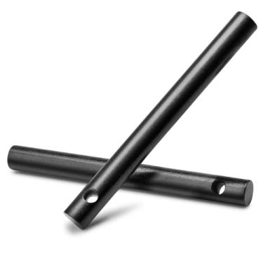 Imagem de Pacote com 2 varas de ferrocerium de aço de fogo, haste de ferro de 9,5 cm x 10 cm, sobrevivência de iniciante de incêndio de acampamento, bastão de pederneira para pulseira de paracord, chaveiro,