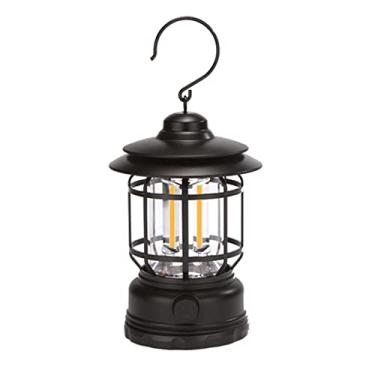 Imagem de Lanterna de Camping LED Recarregável via USB Luzes Jardim Penduráveis Botão Regulável IPX4 Acampamento Retrô para Decora