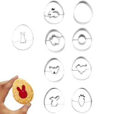 Imagem de Cortador de Biscoitos de Páscoa Pequeno,9 Peças em Aço Inoxidável Utensílios de Cozinha,Forma Para E Fondant - Para Pais Principiantes Entusiastas de Artesanato Atividades em Casa