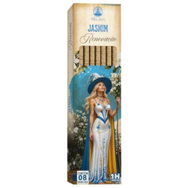 Imagem de Incenso Linha Mistica 0% Carvão Jasmim C/ 8 Varetas
