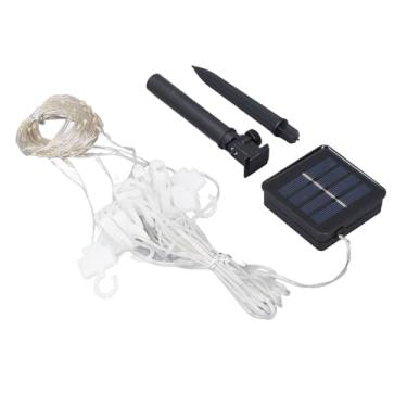 Imagem de Ymiko Luzes de Corda LED Movidas a Energia Solar 9,8 Pés, Luzes de Fadas à Prova d'água para Jardim Ao Ar Livre, Pátio, Cerca, Casamento e Decoração de Férias (3 * 2M)