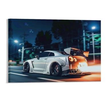 Imagem de HouLaiZhe Pôster de carro Spitfire R35 Jdm japonês tela estética decoração de quarto pintura de parede impressão de sala de galeria decoração de parede para quarto sala de estar escritório 11 x 17