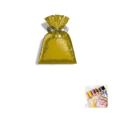 Imagem de Kit Saco Metalizado 89X120cm 10 Unidades com Fita de Cetim 4mm x 10 Metros