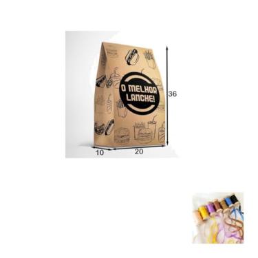 Imagem de Kit Saco SOS Impresso 10kg C/50 + Fita Cetim 4mmx10mts