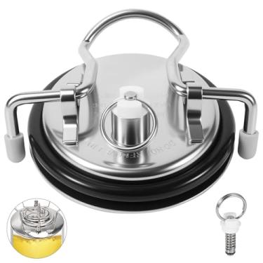 Imagem de Tampa de carbonatação de barril de aço inoxidável à prova de vazamento Tampa de barril de carbonatação para acessórios de barril Corny Cornelius peças de reposição com válvula de ar extra e haste de