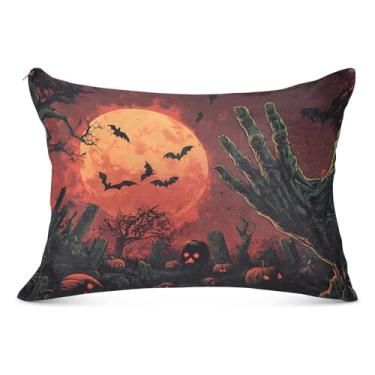Imagem de Capas de travesseiro Zombie Hand Halloween Sunset Super Soft King Size 50 x 76 centímetros capa de travesseiro corporal