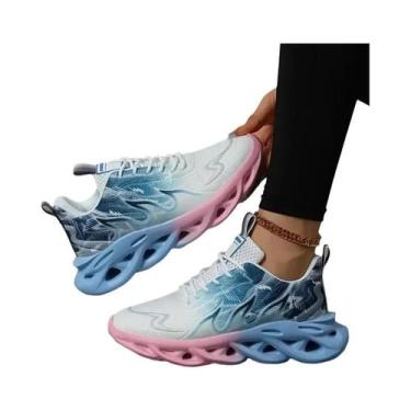 Imagem de Tênis Feminino Leve Slip-On Confortável Com Sola Macia Para Corrida Ca