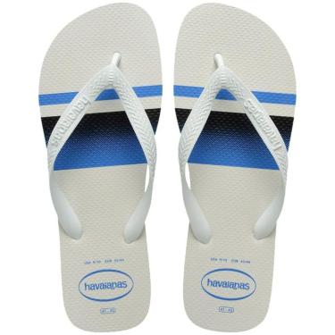 Imagem de Chinelo Masculino Havaianas Top Basic Listras Branco - 4131-Masculino