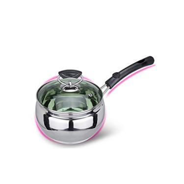 Imagem de Conjuntos de panelas panela de sopa de aço inoxidável, pote de leite, panela de comida para bebê, panela dupla antiaderente (tamanho: 16 cm) ()