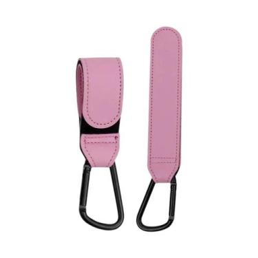 Imagem de Gancho Ajustável De Couro PU Para Carrinho De Bebê, Organizador De Bol