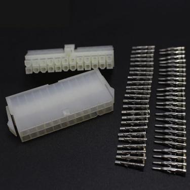 Imagem de 1 conjunto 5557 5559 24P Kit de conector elétrico de terminal de fiação 4,2 mm 2x12P Macho Jack fêmea