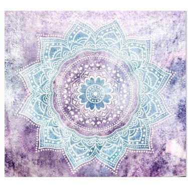Imagem de Microtecido de parede de flores de mandala de tapeçaria 150x130cm