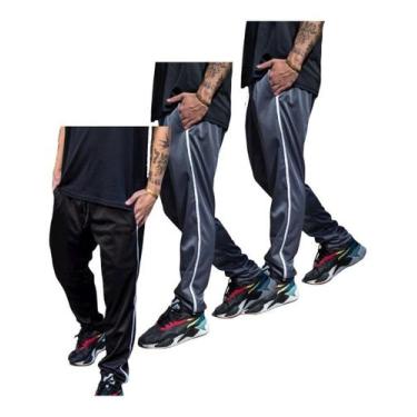 Imagem de Kit 3 Calças Tecido Forrado Modelo Slim Skinny Esportiva 082 - J94 Con