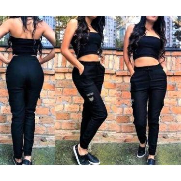 Imagem de Calça Jogger Army com Bolsos Qualidade Top Feminina Modinha Blogueirin