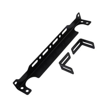 Imagem de aqxreight Kit Universal de Suporte de Montagem para Refrigerador de óleo, Kit Adaptador de Radiador de Liga de Alumínio de 330mm para Refrigeradores de óleo de Estilo Britânico