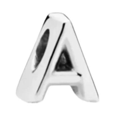 Imagem de Pingentes De Letras A-Z Em Prata S925 Para Pulseiras DIY, Joias De Alt