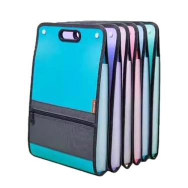 Imagem de Pasta Arquivo Organizadora Expansível Divisórias Documentos 24 divisorias 33 cm x23.5 cm para Escritório, Casa e Escola, Facilita Classificação de Documentos(12 bolsos masculino,2 unidade)