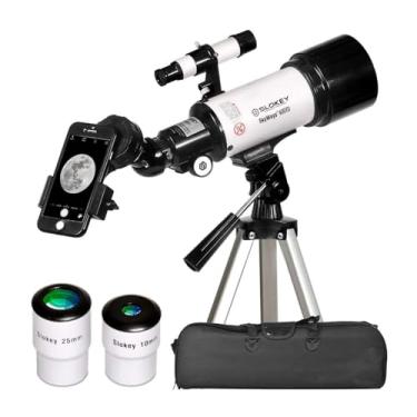 Imagem de Telescópio Slokey para astronomia – portátil e potente mira de viagem 16 x 120 x – fácil de montar e usar – ideal para crianças e adultos iniciantes – Telescópio astronômico para lua, planetas e