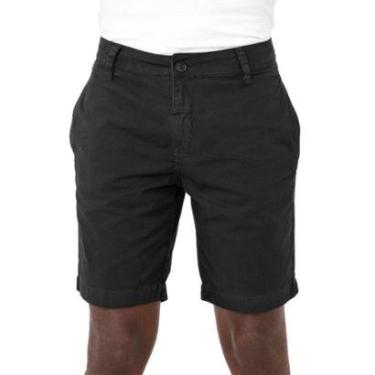 Imagem de Bermuda Calvin Klein Jeans Masculina Sarja Chino Pockets Preta-Masculino