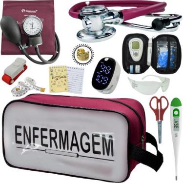 Imagem de Kit Enfermagem Aparelho Pressão Esteto Frete Grátis Promocao - Love Sa