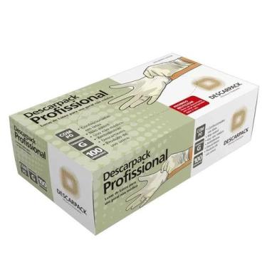 Imagem de Luva Látex Profissional Não Médica C/Pó 100UN - Descarpack, G