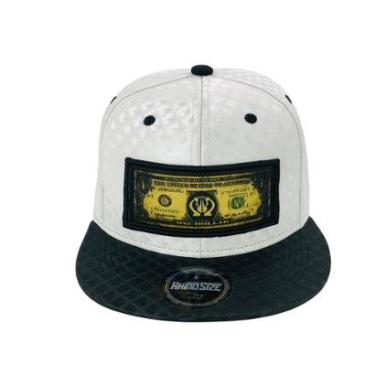 Imagem de Boné Rhino Size Dolar Aba Reta Branco Fechado-Masculino