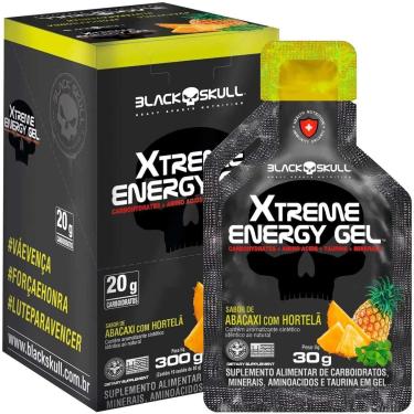 Imagem de Gel Carboidrato Xtreme Energy Gel c/ 10 Abacaxi Black Skull-Unissex