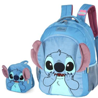 Imagem de Mochila Escolar Stitch  + Lancheira Mochila Térmica-Feminino