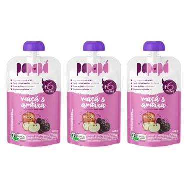 Imagem de Kit 3X: Papinha Orgânica de Maçã e Ameixa Papapá 100g