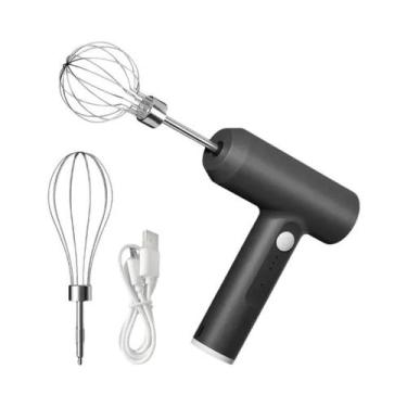 Imagem de Batedor De Ovos Elétrico Portátil Recarregável Com 3 Velocidades Para 