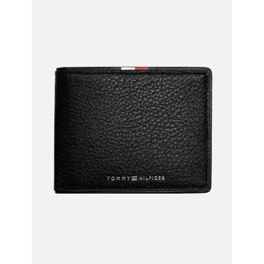 Imagem de Carteira Tommy Hilfiger Masculina Couro Corporate Mini CC Preta-Masculino