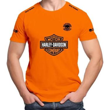 Imagem de Camiseta Camisa Adulto Feminina Masculina Algodão Harley Davidson MD3,