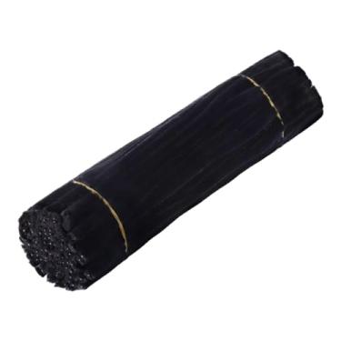 Imagem de Colaxi Kit para fazer buquês de flores com limpadores de cachimbo, ideal para decoração infantil, decoração de casa e sala de aula. Inclui tubo de chenille, Preto
