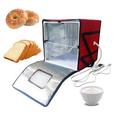 Imagem de ZDJZMGZ Máquina de fermentação de pão, caixa à prova de pão com temperatura controlada, adequada para iogurte fermentado, pão, natto, sabonete artesanal, fecho de zíper, fermentador de fermentador, L