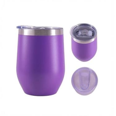 Imagem de Copo Térmico para Cerveja, 350mL, Isolamento por 4 Horas Gelado (Roxo)