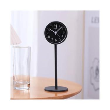 Imagem de Despertador para quarto, moderno e pequeno, relógio de mesa digital, estilo nórdico, sem tique-taque, estilo simples, operado por bateria, para quarto, sala de estar, cozinha, decoração interna