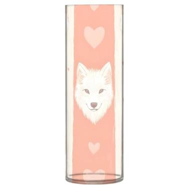 Imagem de Qilmy Vaso de lobo para flores, vaso de belas artes, decoração de casa para escritório, sala de jantar, sala de estar, casamento653