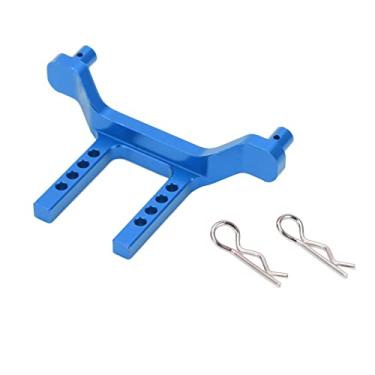 Imagem de 1/18 RC Frente Car Shell Pilar Peças de reposição Liga de alumínio Suporte ajustável em altura para Traxxas LaTrax Teton 760541 Acessórios para carro com controle remoto (Azul)