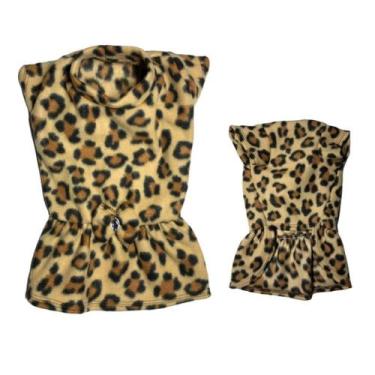 Imagem de Roupas De Inverno Para Cães E Gatos - Vestido Onça M - Nica pet