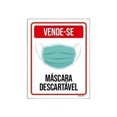 Imagem de Kit 3 Placas Cuide-Se Vende-Se Máscara Descartável